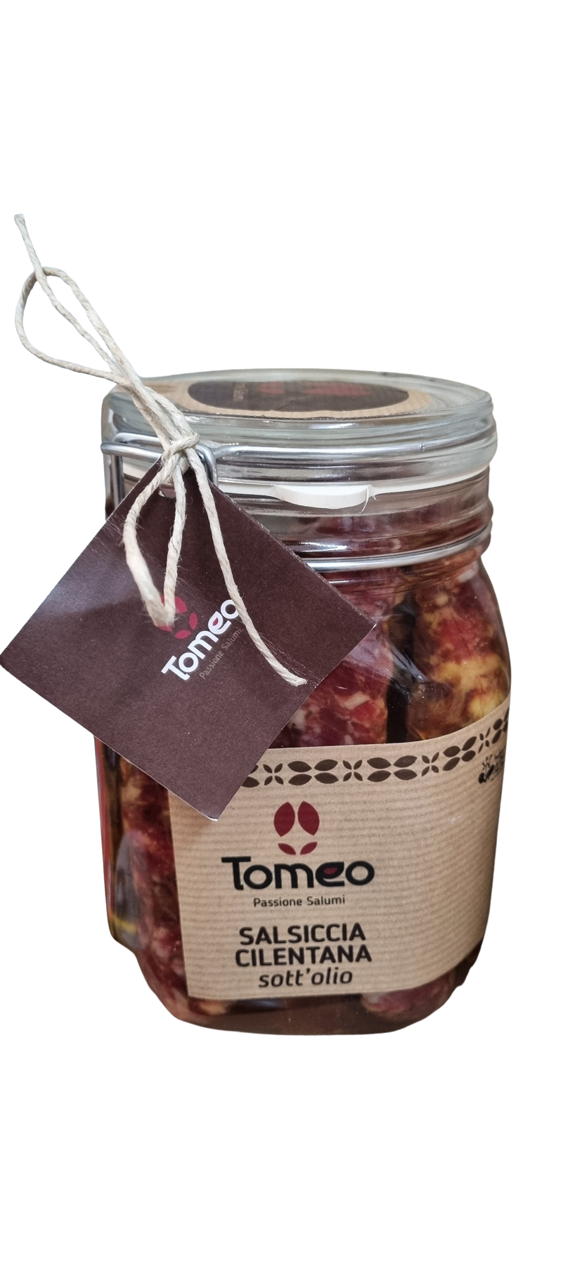 Boccaccio - Salsiccia cilentana sott' olio Tomeo