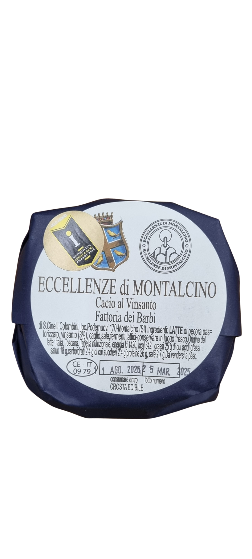 Cacio al Vinsanto - Fattoria dei Barbi 300g